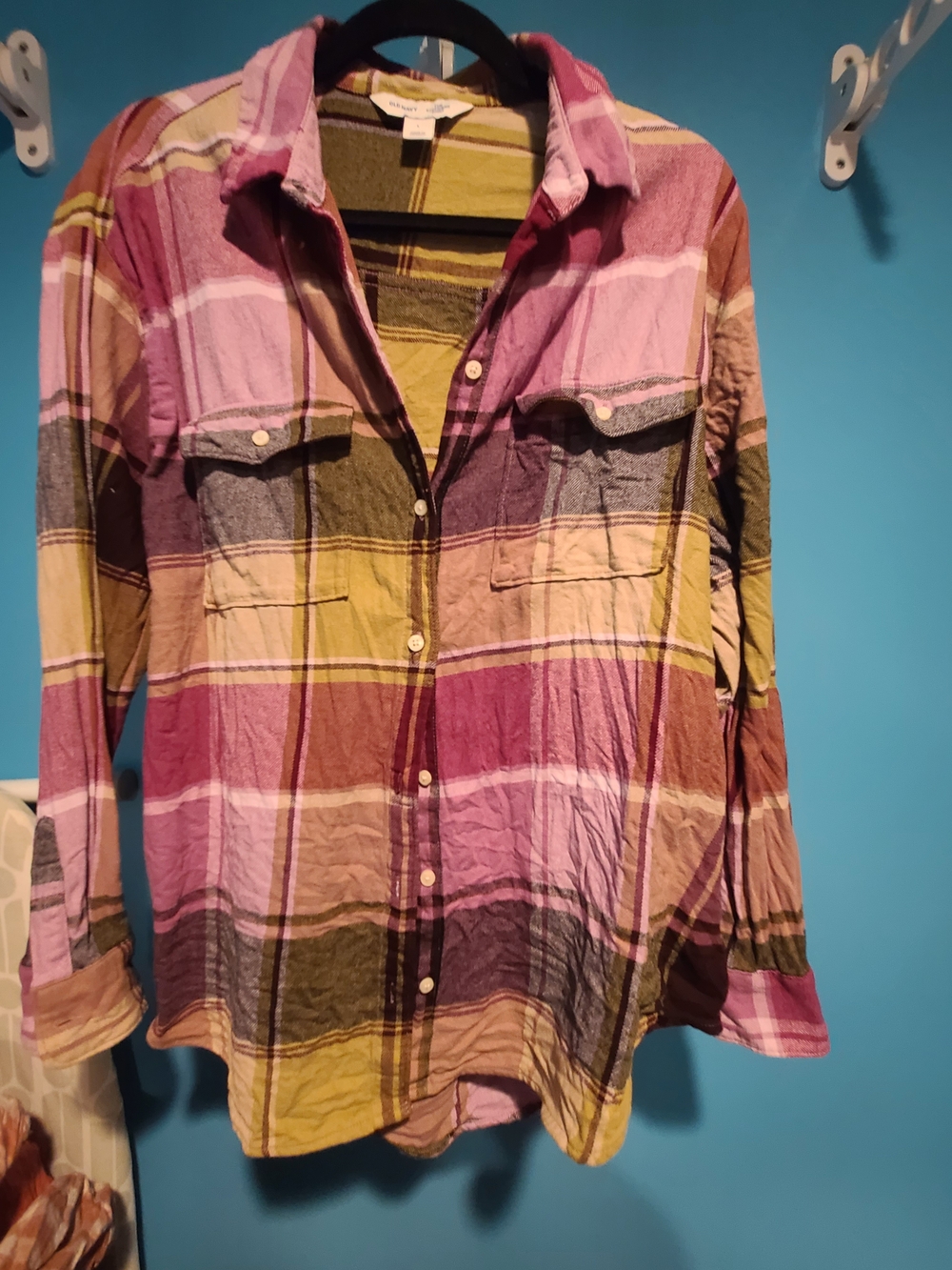 Old Navy Plaid Boyfriend Shirt